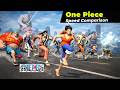 One Piece Anime Characters Speed Comparison in 3d | Speed Comparison