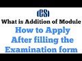 ICSI How to ADD CS Module After Filling the ICSI Examination form CS All Students@icsiliveupdate