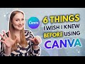 📋 6 THINGS YOU SHOULD KNOW Before using CANVA! | Canva Tutorial