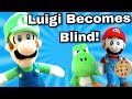 Crazy Mario Bros: Luigi Becomes Blind!