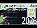 How to Install NodeJS on Windows 10/11 [ 2026 Update ] JavaScript Nodejs Programming Tutorial
