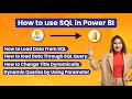 How to connect POWER BI with SQL | Load the Data | SQL Query | Dynamic Queries | KSR DATAVIZON