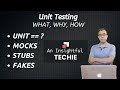 Unit Tests and Test Doubles like Mocks, Stubs \u0026 Fakes