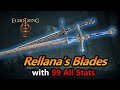 Rellana's Twin Blades Max Level Build | Boss Fights No Damage | Elden Ring NG+7