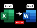 Part 1/2 | Microsoft Excel To Word Converter | Java | Apache POI | ITextPDF | Tutorials | Beginners