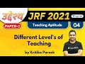 09:30 AM - JRF 2021 | Teaching Aptitude by Kritika Pareek | Different Level's of Teaching