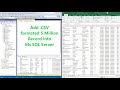 How to import CSV file to MS SQL Server Database