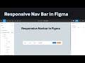 Responsive Navigation bar in Figma - How to Design auto layout navbar