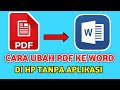 HOW TO CONVERT PDF FILE TO WORD WITHOUT ADDITIONAL APPLICATIONS ON ANDROID PHONES
