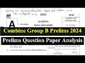 Combine Group B Prelims 2024 || Question Paper Analysis || संयुक्त गट ब पूर्व परीक्षा 2024
