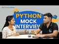 PYTHON Mock Interview For Freshers \u0026 Beginners | Data structure | Data Science | AI | Kiran Sir