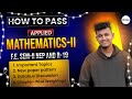 How to Pass Mathematics-II (R-19 \u0026 NEP) Scheme |Most Impt question discussion | MUSA | Shahid Sir