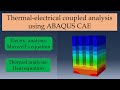Thermal-electrical fully coupled analysis using Abaqus CAE tutorial