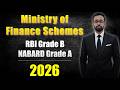 Ministry of Finance Schemes for RBI Grade B \u0026 NABARD Grade A 2026 | Complete Exam-Oriented Coverage