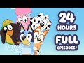 🔴LIVE: 24 HOURS+ Bluey Episodes in HD! ✨ 💙 | Bluey School Friends ✏️ ✨ | 18 FULL EPISODES | Bluey
