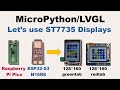 MicroPython LVGL - Let's use ST7735 Displays