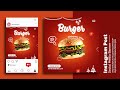 Burger Banner Design | Christmas Offer | Social Media Banners in Photoshop