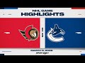 NHL Highlights | Senators vs. Canucks - March 9, 2026