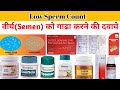शुक्राणु बढ़ाने वाली सभी दवाइया|LOW SPERM COUNT|SPERM COUNT कैसे बढ़ाये|वीर्य बढ़ाने की दवा