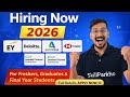 Deloitte, EY, HPE, HSBC \u0026 Autodesk |Top MNC Hiring Now | Freshers Eligible | Apply Fast!
