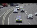 MODP ARMED ESCORTING VAN ON THE M4 + CAR GETS TO CLOSE