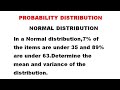 Normal Distribution - Probability Distribution - Problem