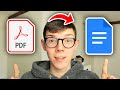 How To Convert PDF To Google Docs - Full Guide
