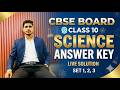 📘 CBSE Board Class 10 Science Answer Key 2026 | Live Solution Set 1, 2, 3 | Full Paper Analysis
