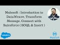 #Mulesoft Introduction to DataWeave \u0026 Transform Message #Episode2 #Salesforce #AskPanther