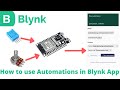New Blynk IoT platform with esp32 | how to setup automation in Blynk IoT app | #iot #blynk #esp32🔥🔥