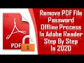 Adobe Reader ! Remove Password Protected PDF Document in Adobe Offline ! Offline PDF Password Remove
