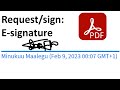 How to request E-signature or sign a PDF using Adobe Acrobat