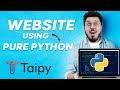 Website Using Pure Python: Lets build a Stock Simulator Using Taipy 🔥
