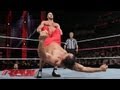 Santino Marella \u0026 The Great Khali vs. The Real Americans: Raw, Oct. 7, 2013