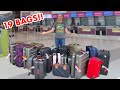 Saying Goodbye: Checking In 19 BAGS on a Flight!
