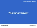 IIS 6   Web Server Security