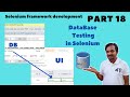 Part 18: Database Testing in Selenium - Step-by-Step Guide for Selenium Automation Framework