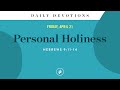 Personal Holiness – Daily Devotional