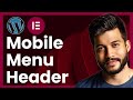 How To Create A Mobile Menu Header In Elementor (step by step)