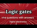 Logic gates viva questions with answers to uplift your performance!