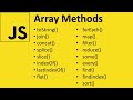 Array Methods in JavaScript | 17 Useful Methods