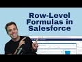 How to Use Row Level Formulas in Salesforce Reports