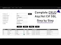 Complete CRUD Operations in Asp.Net C# with SQL | CRUD in Asp.Net C#