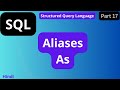 SQL Aliases tutorial in Hindi@arvindprogramming