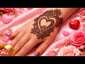 Valentine special mehndi/ Heart mehndi design / love mehndi design/ pretty henna design