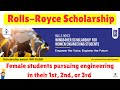 Rolls-Royce Wings4Her Scholarship 2025 | ₹35,000 for Female Engineering Students Apply Now!