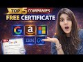 Free certification course from Google, microsoft,IBM ,meta Amazon #certificate #course #students 