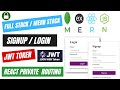 Complete Login/Signup MERN Stack | Mongo, Express, React and Node Authentication with Deployment