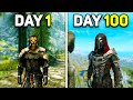 I Survived 100 Days in Skyrim Survival Mode!