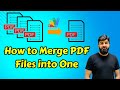 How to Merge PDF Files into One  Tutorial in Urdu